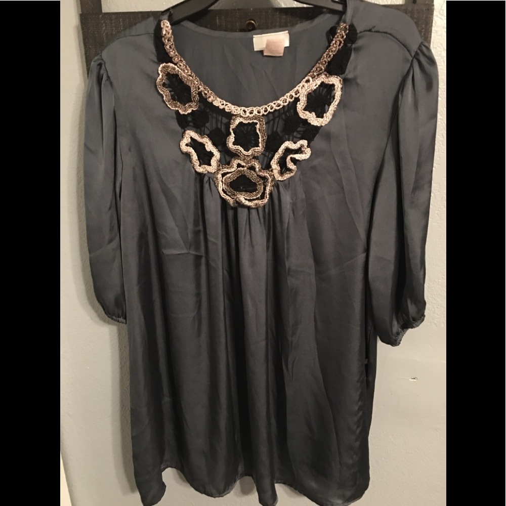 “Check it Out” Gray Blouse